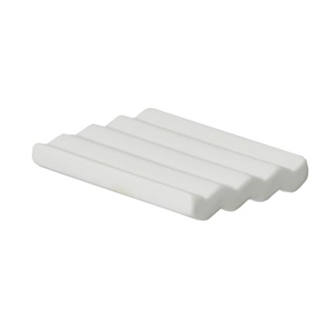 Hvid keramik sæbedræn med bølger