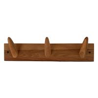 Knagerække, 3 stk tilspidsede knage i træ