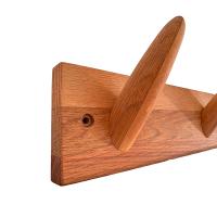 Knagerække, 3 stk tilspidsede knage i træ