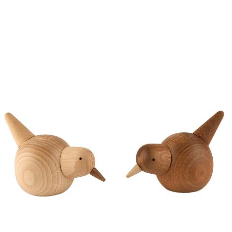 Sæt to store spurve i træ, lys og mørk fra 2Have