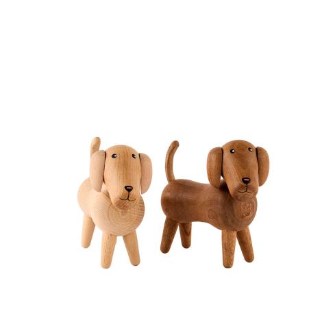 Sæt to små hunde i træ, lys og mørk fra 2Have