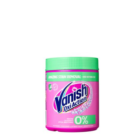 Pink 0% pletfjerner pulver 440 gram fra Vanish Oxi Action