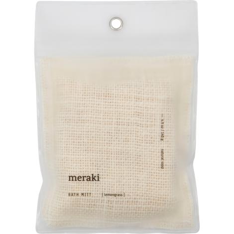 Badehandske med lemongrass sæbe, Bath Mitt fra Meraki