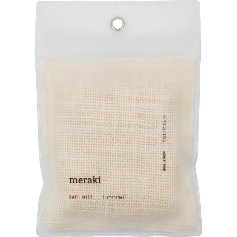 Badehandske med lemongrass sæbe, Bath Mitt fra Meraki
