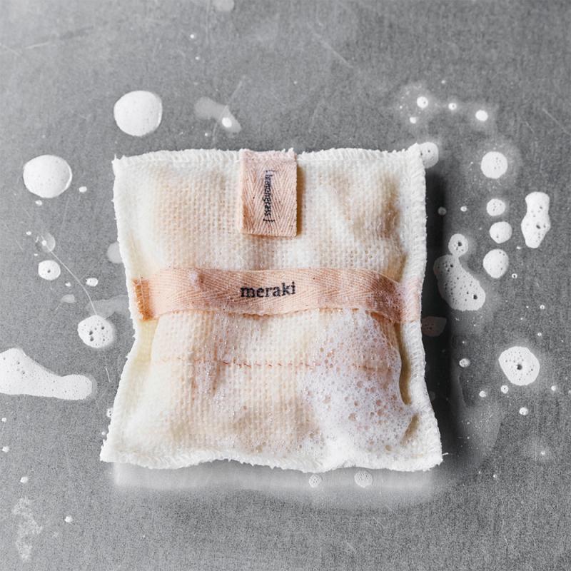 Badehandske med lemongrass sæbe, Bath Mitt fra Meraki