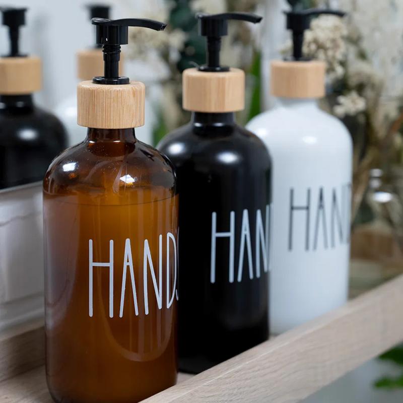 Sæbedispenser med Deko tekst