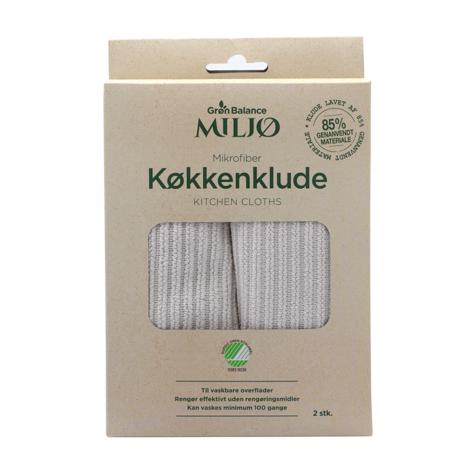Klud, Microfiber køkkenklud, 2 stk. fra Grøn Balance