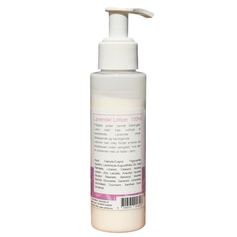 Lavendel lotion, 100 ml bagside