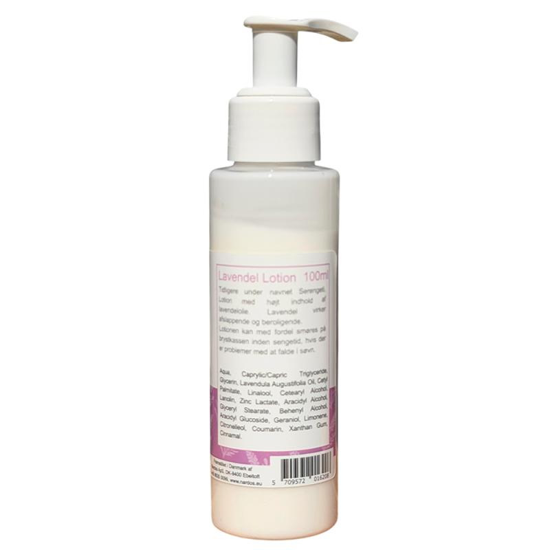 Lavendel lotion, 100 ml bagside