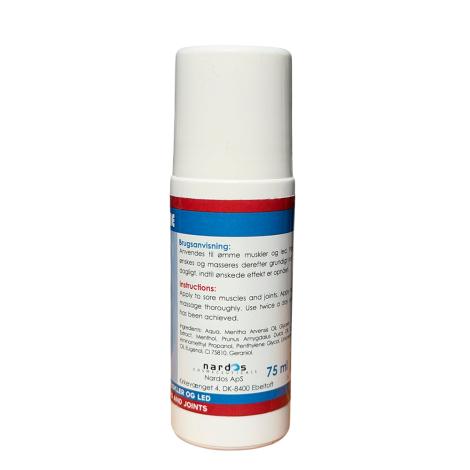 Muskelcreme, Langtidsvirkende roll-on bagside