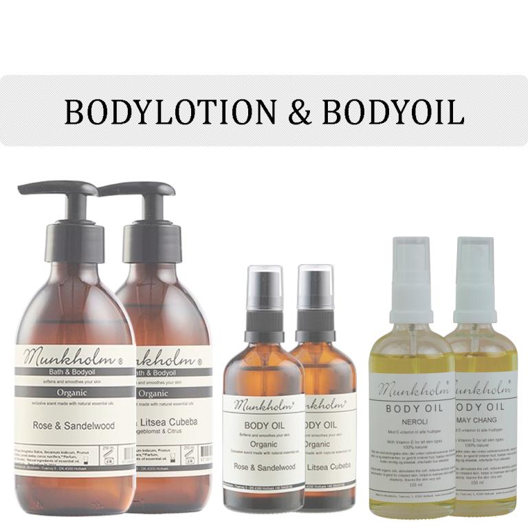 Munkholm body lotion, body oil