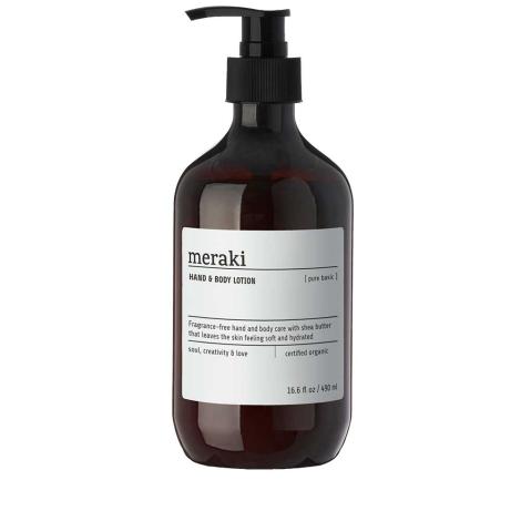 Hand and Body Lotion, Pure Basic, 490 ml fra Meraki