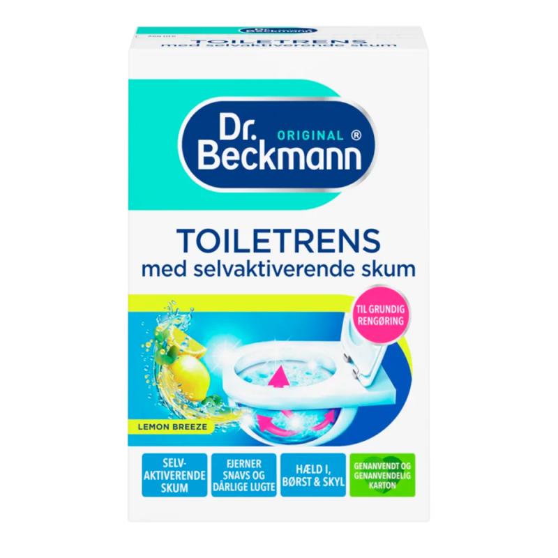 Toiletrens med selvaktiverende skum, Lemon fra Dr. Beckmann