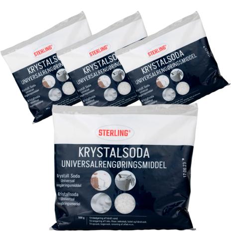 SODA til universalrengøring, 4 x 500g