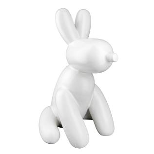 Balloon Dog, Lucy, hvid i keramik, 25 cm