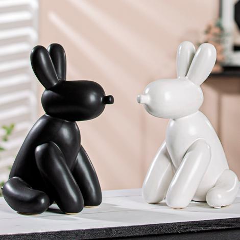 Balloon Dog, Lucy og Lotte i keramik, 25 cm
