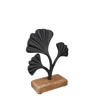 Ginkgo Biloba blade som Relief figur