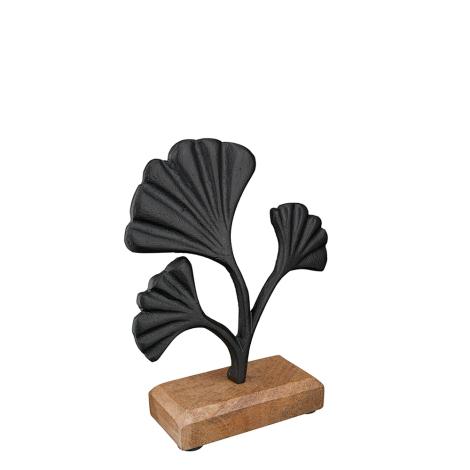 Ginkgo Biloba blade som Relief figur
