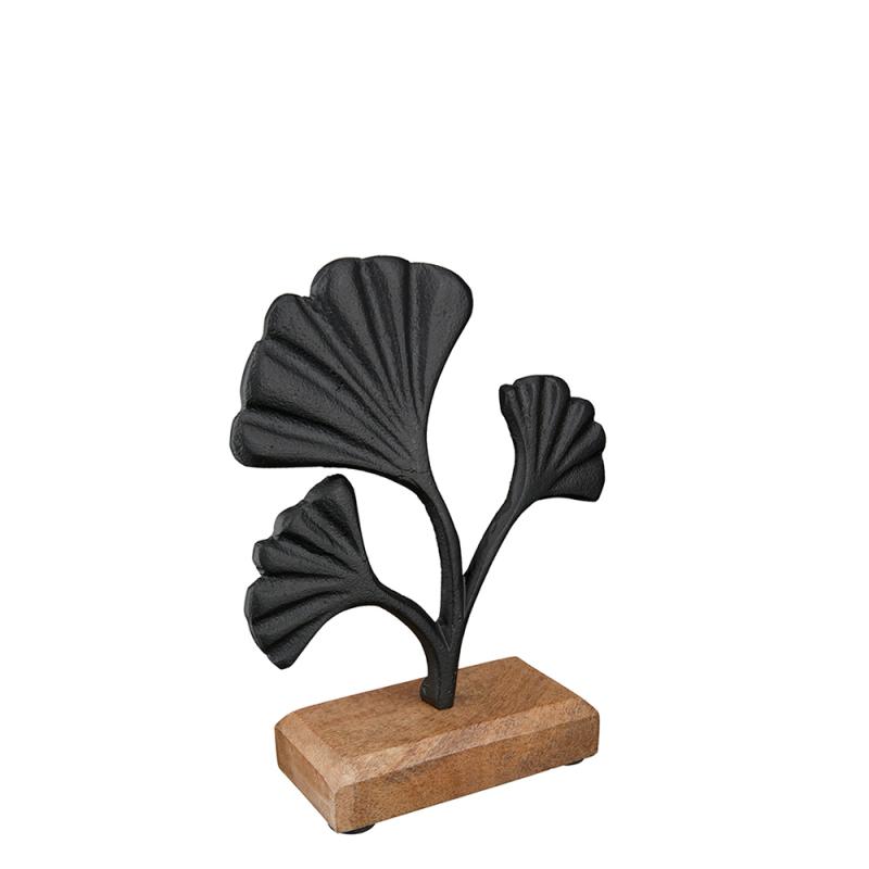 Ginkgo Biloba blade som Relief figur