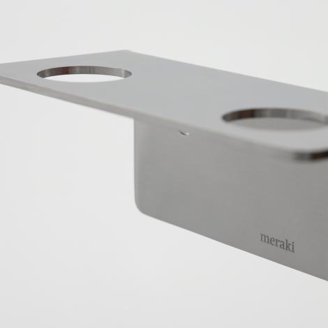 Meraki Vægophæng, 2 huller Silver, Stainless steel